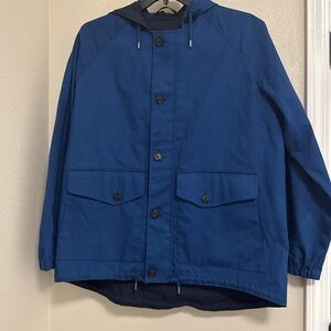 Lacoste Men’s Hooded Cotton Waterproof Rain Jacket